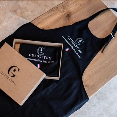 Tablier pour barbecue Gueuleton noir unisexe