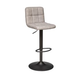 Tabouret  Chaise de bar ajustable Design Beige Lin vintage