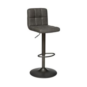 Tabouret  Chaise de bar ajustable Design Gris vintage