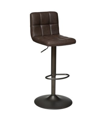 Tabouret  Chaise de bar ajustable Design Marron vintage