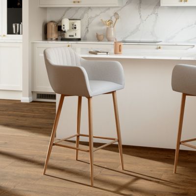 Tabouret de bar Calandro beige H.99,5 cm