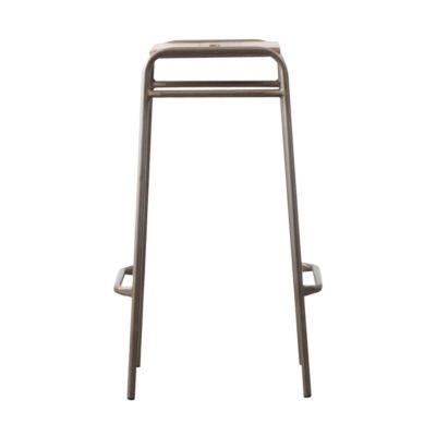 Tabouret de bar écolier bois et métal 77cm Marcus