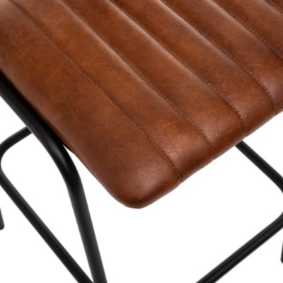 Tabouret de bar Dario Atmosphera H.102,5 cm cognac