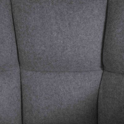 Tabouret de bar, dossier Damaso, chaise rembourrée, 4 pieds, supporte 240 kg, piétement métallique. Gris/Acierinoxydable