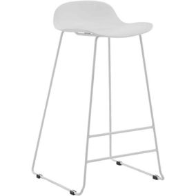 Tabouret de bar en acier et plastique Wave