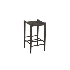 Tabouret de bar en corde et bois - LEO