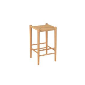 Tabouret de bar en corde et bois - LEO