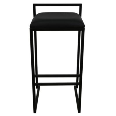 Tabouret de bar GoodHome Carroz noir