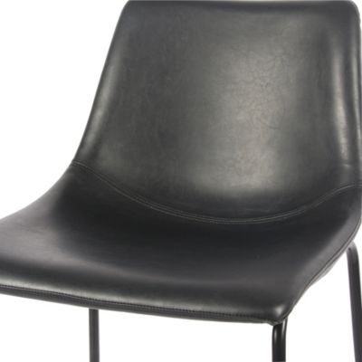 Tabouret de bar GoodHome Mirasol noir