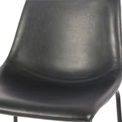Tabouret de bar GoodHome Mirasol noir