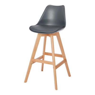 Tabouret de bar GoodHome Pitaya anthracite