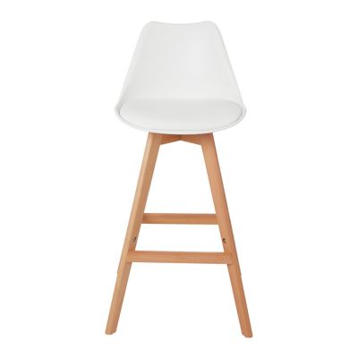 Tabouret de bar GoodHome Pitaya blanc