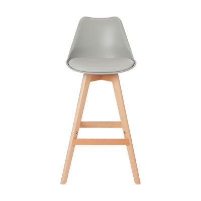 Tabouret de bar GoodHome Pitaya gris clair