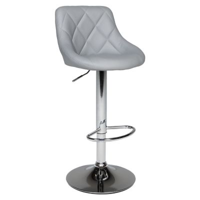 Tabouret de bar gris JASPER - Happy Garden