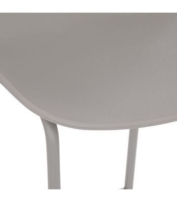 Tabouret de bar Gris pieds en métal H 82 cm