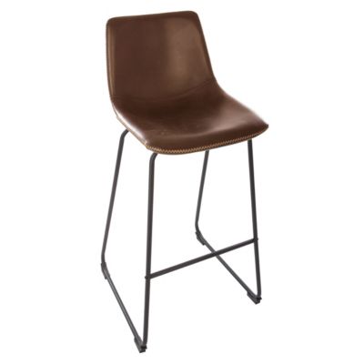 Tabouret de bar Lois Atmosphera H.101,5 cm marron