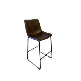 Tabouret de bar RONDA coloris cognac