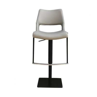 Tabouret de bar simili gris clair - YORU Grey