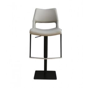 Tabouret de bar simili gris clair - YORU Grey