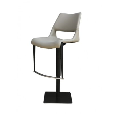 Tabouret de bar simili gris clair - YORU Grey