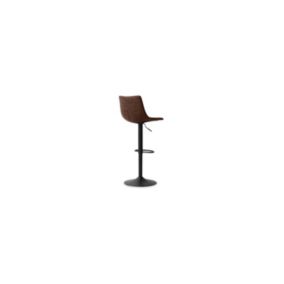 Tabouret de bar style vintage coloris brun. Collection SOUL