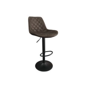 Tabouret de bar style vintage coloris brun foncé. Collection HOLLA.