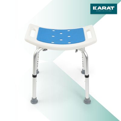 Tabouret de douche et de bain Noah Réglable en hauteur Facile à  nettoyer Pieds en caoutchouc antidérapant jusqu'à  136 kg