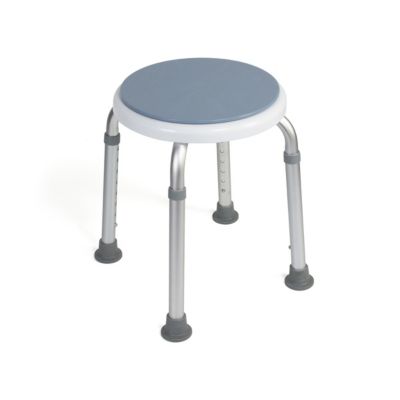 Tabouret de douche pivotant twist chrome réglable