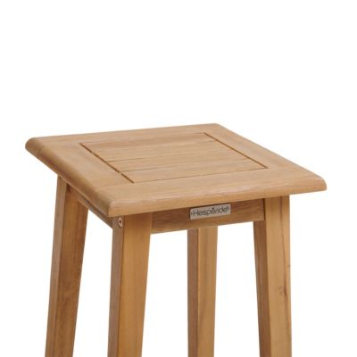 Tabouret de jardin haut Tiwi en acacia naturel durable