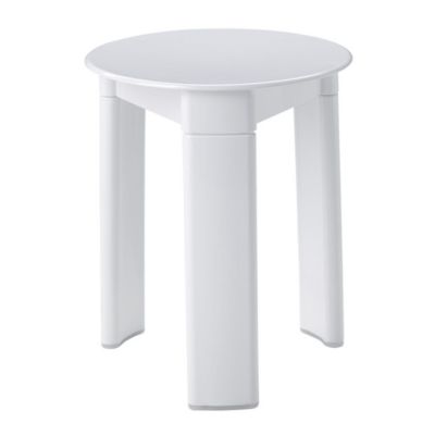 Tabouret De Salle De Bain 3 Jambes Blanc