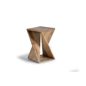 Tabouret en bois de manguier massif