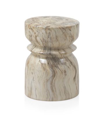 Tabouret en céramique couleur marron