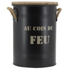 Tabouret et seau à pellets 35 x 45 Type: Accessoire de cheminée