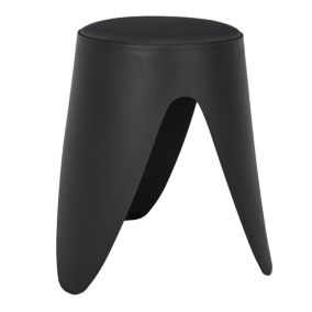 Tabouret Eve en plastique coloris noir