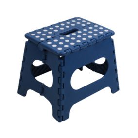 Tabouret pliant bleu moyen 33,3x26,5x26,9cm 7house