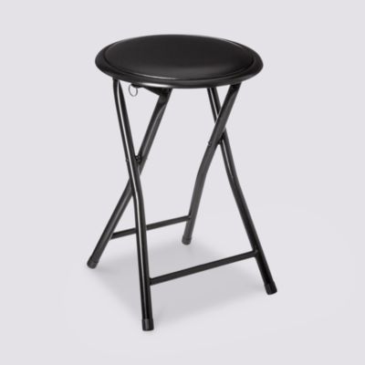 Tabouret pliant H. 45 cm Modern Color 5Five PVC noir