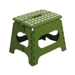 Tabouret pliant vert moyen 33,3x26,5x26,9cm 7house