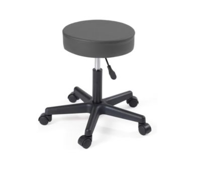 Tabouret De Travail Bas Roulant Siège Rond Tabouret De Travail Bas à Roulettes - Siège Rond En Cuir PU, Pivotant 360°, Pour Garage, Bureau, Maison Siège Mécanique à Roulettes