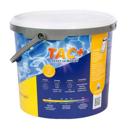 Tac Plus Piscine - Stabilise Le Ph - Améliore Le Confort De Baignade - Poudre - Seau 5kg - Edg By Aqualux