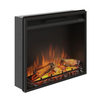 TAGU Cheminée électrique encastrable - Programmable, avec télécommande - Puissance de chauffe 1500W - Powerflame 23"