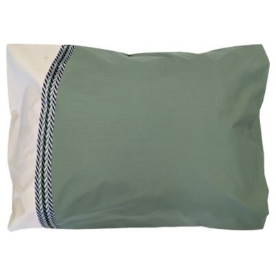 Taie d'oreiller 50x70 cm percale coton NOA vert Kaki