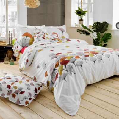 Taie de traversin 140x43 cm Percale pur coton GINKGO Rose