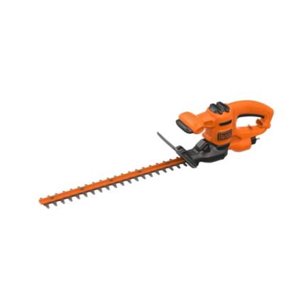 Taille-haie filaire 420 W - longueur de la lame 45 cm - écartement des dents 16 mm - Black+Decker BEHT201-QS