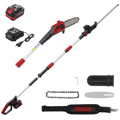 Taille-haie rétractable rechargeable 20 V, batterie 4000mAh, 420mm