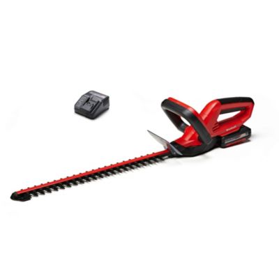 Taille-haie sans fil avec batterie 18 V - longueur de la lame 46 cm - écartement des dents 15 mm - Einhell GC-CH 1846 Li Kit (1x2,0Ah)