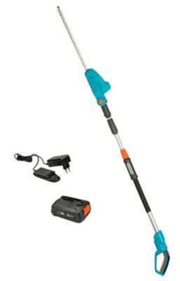 Taille-haie sur perche sans fil avec batterie 18 V - longueur de la lame 42 cm - écartement des dents 16 mm - Gardena THS42/18V P4A