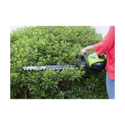 Taille Haies à Essence 25cm3 Moteur 2 Temps 1.1CV Lame double 55cm Rotation 90 degrés Branches épaisses VITO