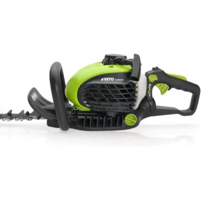 Taille Haies à Essence 25cm3 Moteur 2 Temps 1.1CV Lame double 55cm Rotation 90 degrés Branches épaisses VITO