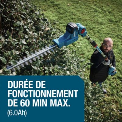 Taille-haies sur perche sans fil Erbauer 18V (vendu sans chargeur ni batterie)