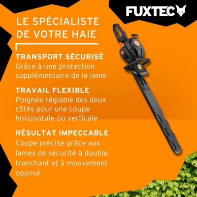 Taille-haies thermique professionnel - FUXTEC FX-MHP126 - 25,4cm3 lame 80cm